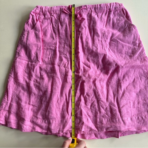 J. Crew Factory Pink Linen Skirt Medium - Picture 7 of 9